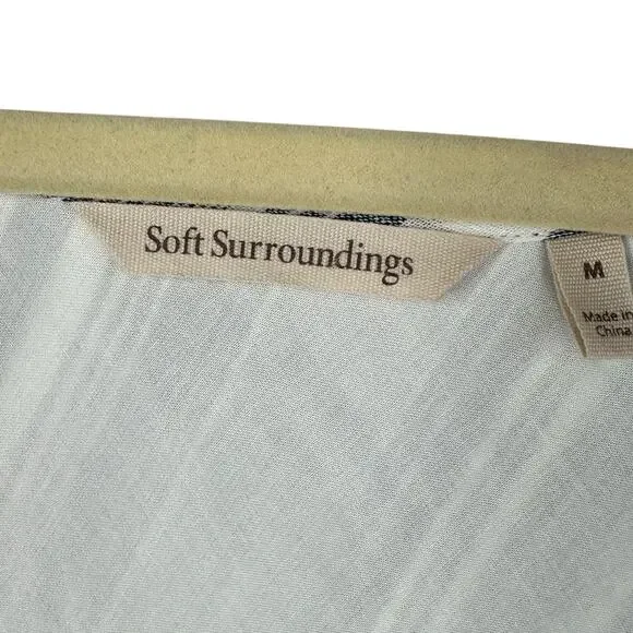 Soft Surroundings Sonya Shift Dress Size Medium Linen Coastal Office Capsule - Picture 5 of 11